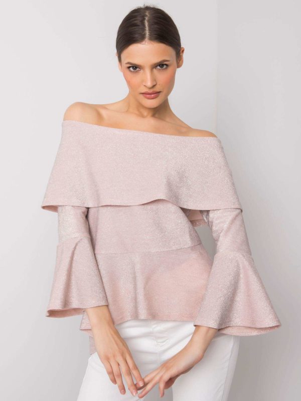 Brudnoróżowa bluzka wizytowa Saia RUE PARIS