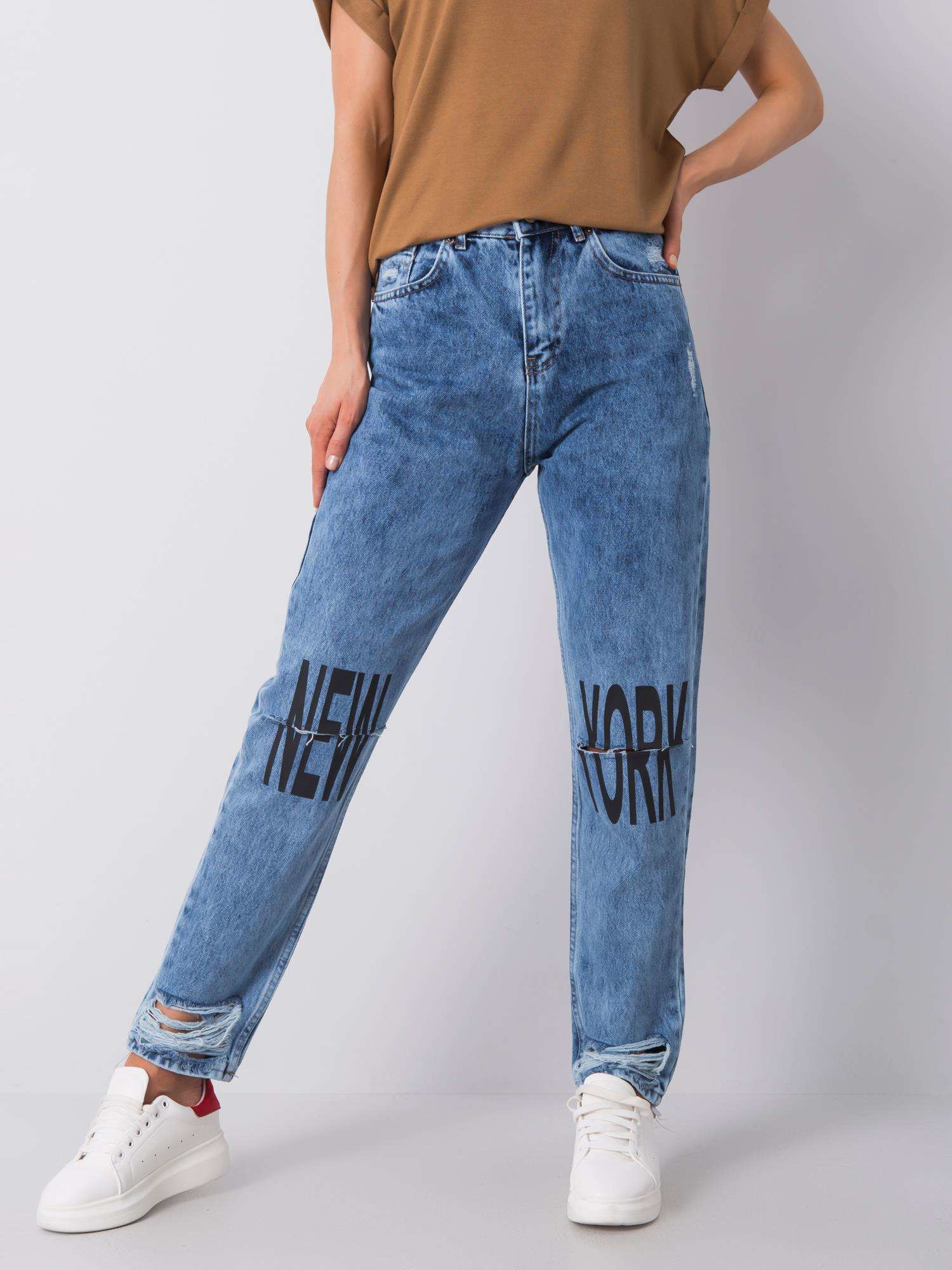 Niebieskie mom jeans Chase RUE PARIS Niebieskie mom jeans Chase RUE PARIS