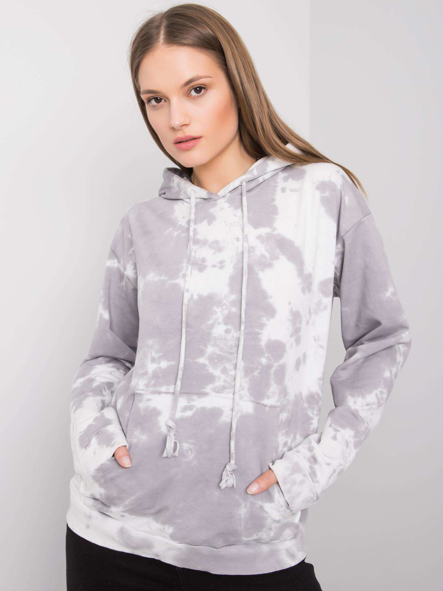 Szara bluza tie-dye Stephanie RUE PARIS Szara bluza tie-dye Stephanie RUE PARIS
