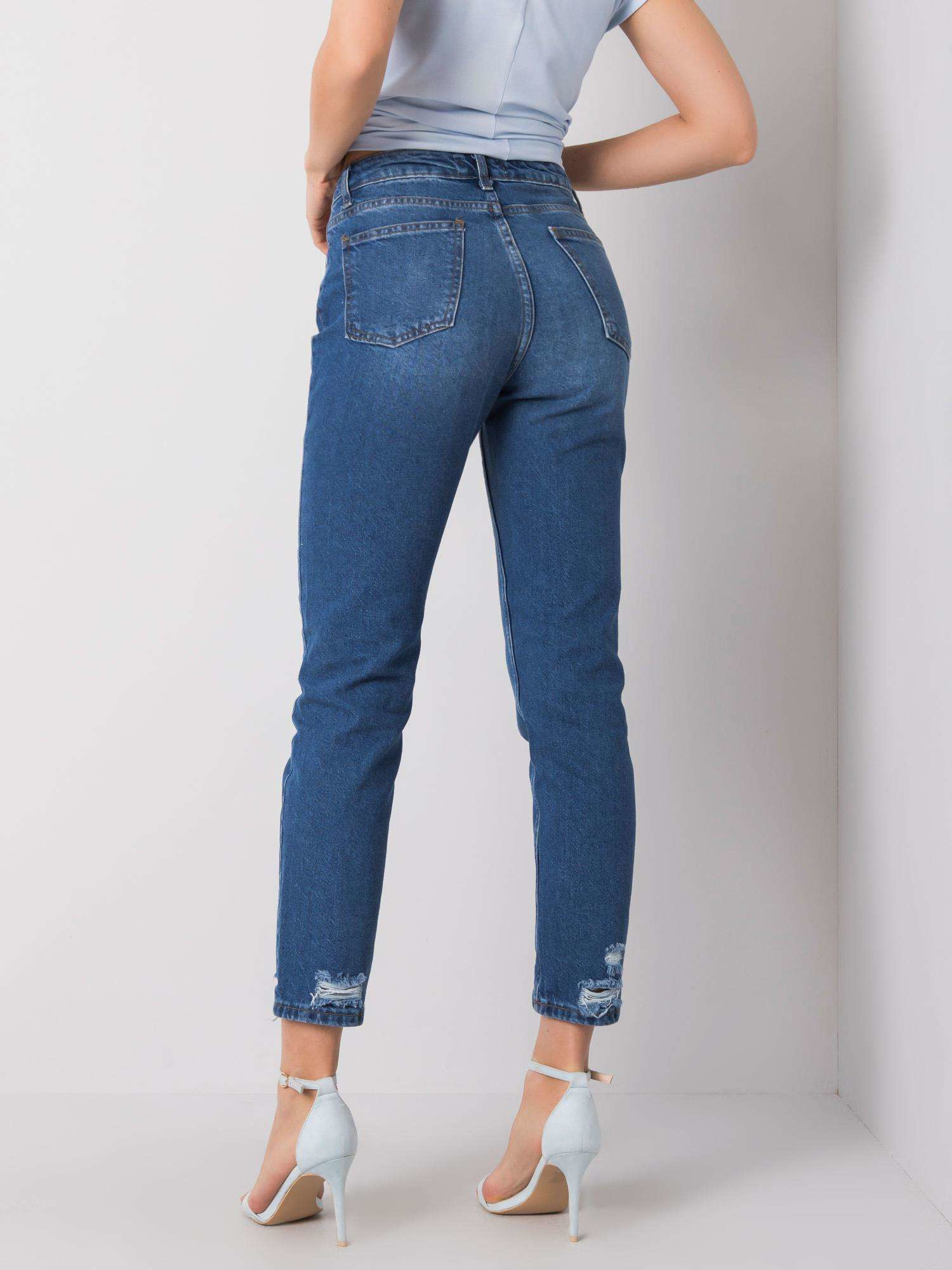 Niebieskie mom jeans Savannah RUE PARIS Niebieskie mom jeans Savannah RUE PARIS