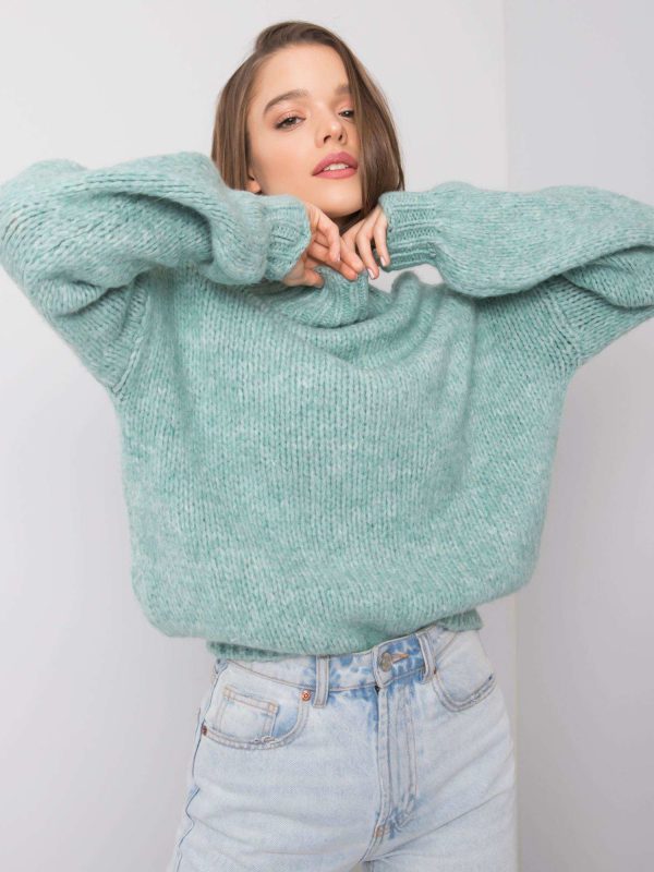 Miętowy sweter Ariana