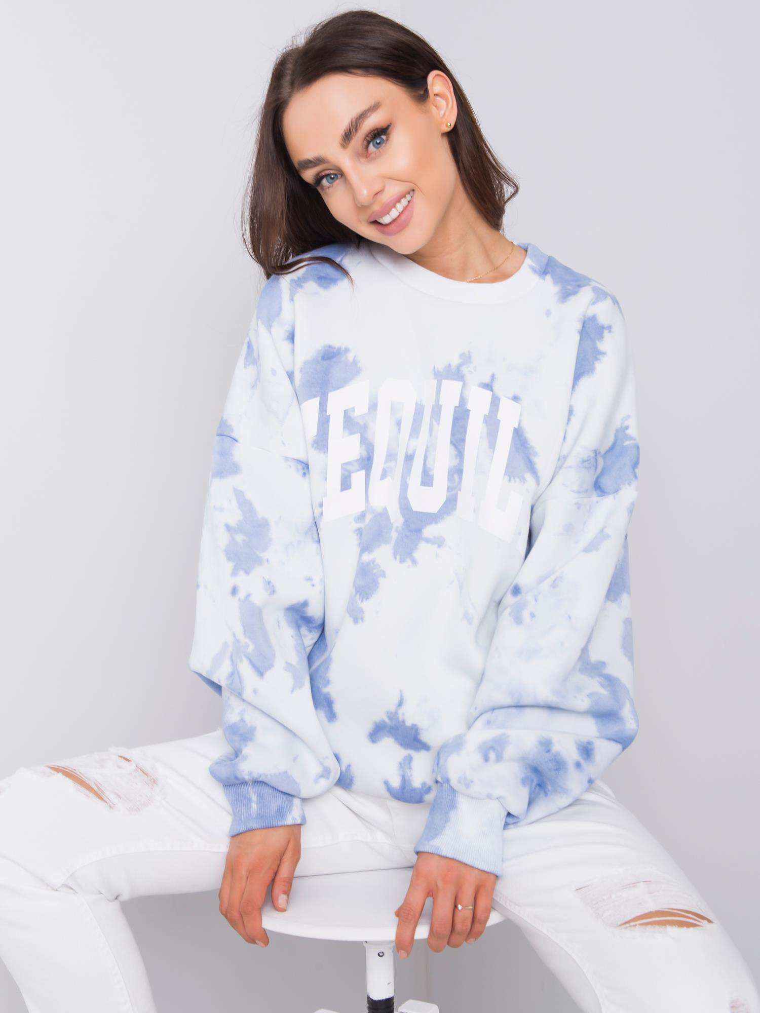 Niebieska bluza tie-dye Tamara RUE PARIS Niebieska bluza tie-dye Tamara RUE PARIS