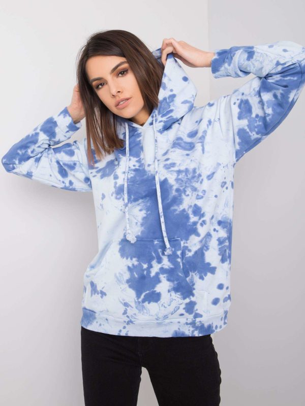 Niebieska bluza tie-dye Stephanie RUE PARIS