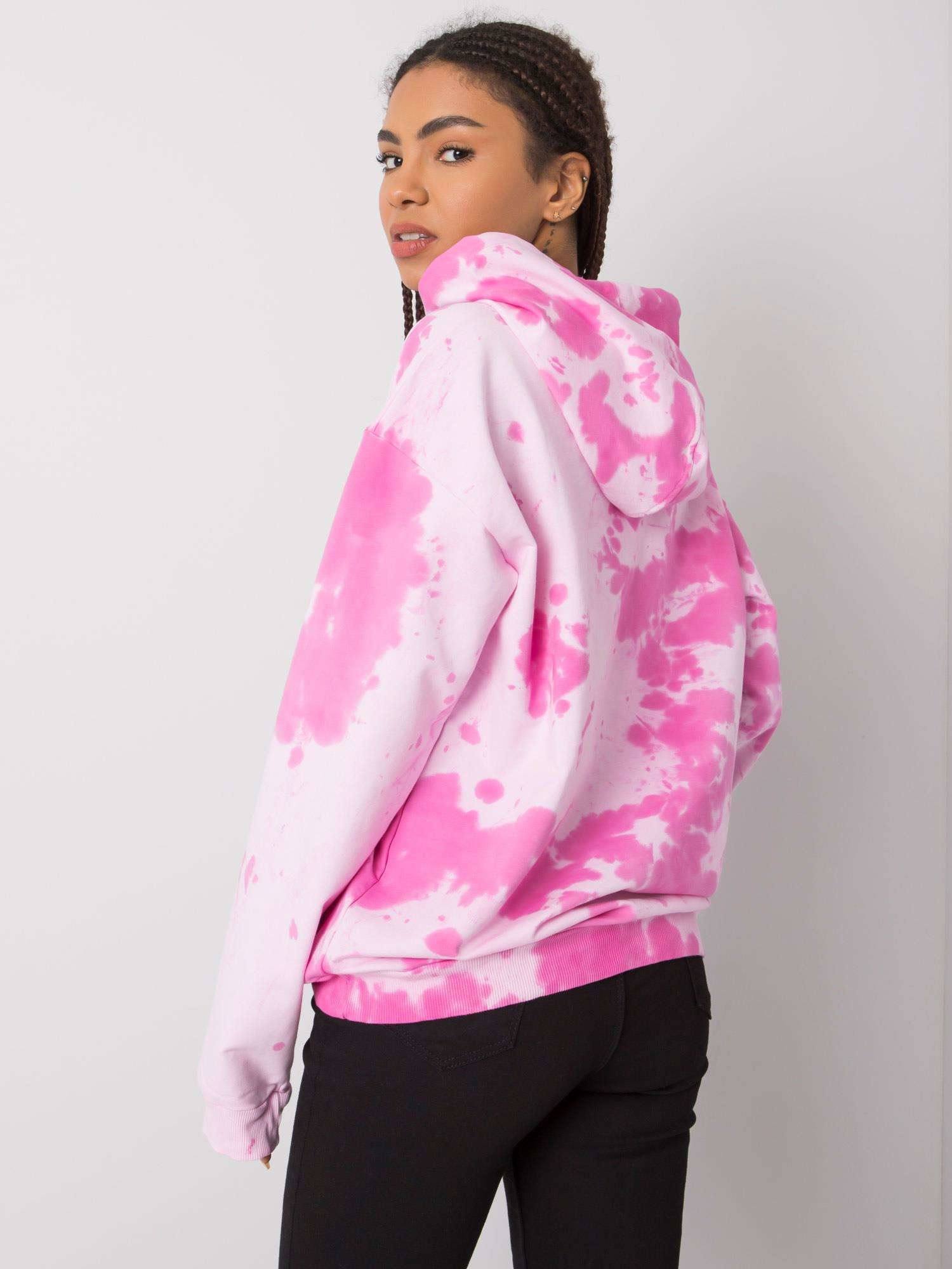Różowa bluza tie-dye Stephanie RUE PARIS Różowa bluza tie-dye Stephanie RUE PARIS