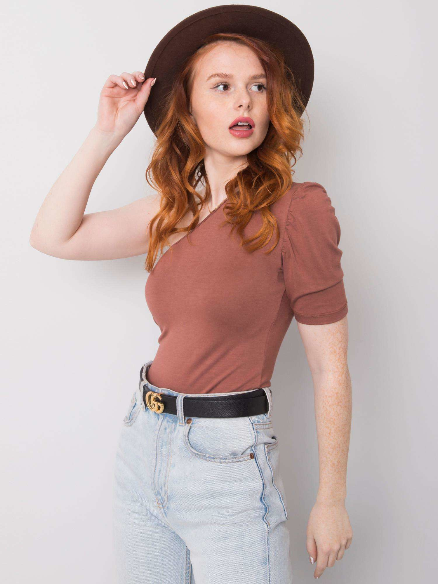 Brązowa bluzka z wiskozy Jeanne RUE PARIS Brązowa bluzka z wiskozy Jeanne RUE PARIS