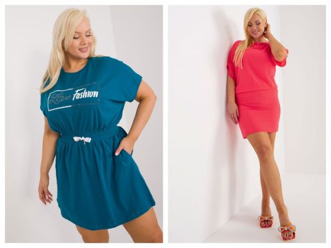 Sukienka plus size mini