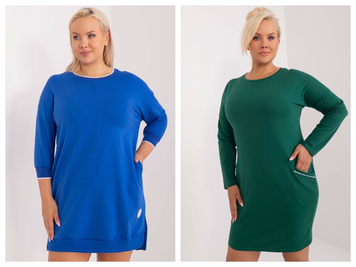 Bawełniana sukienka plus size